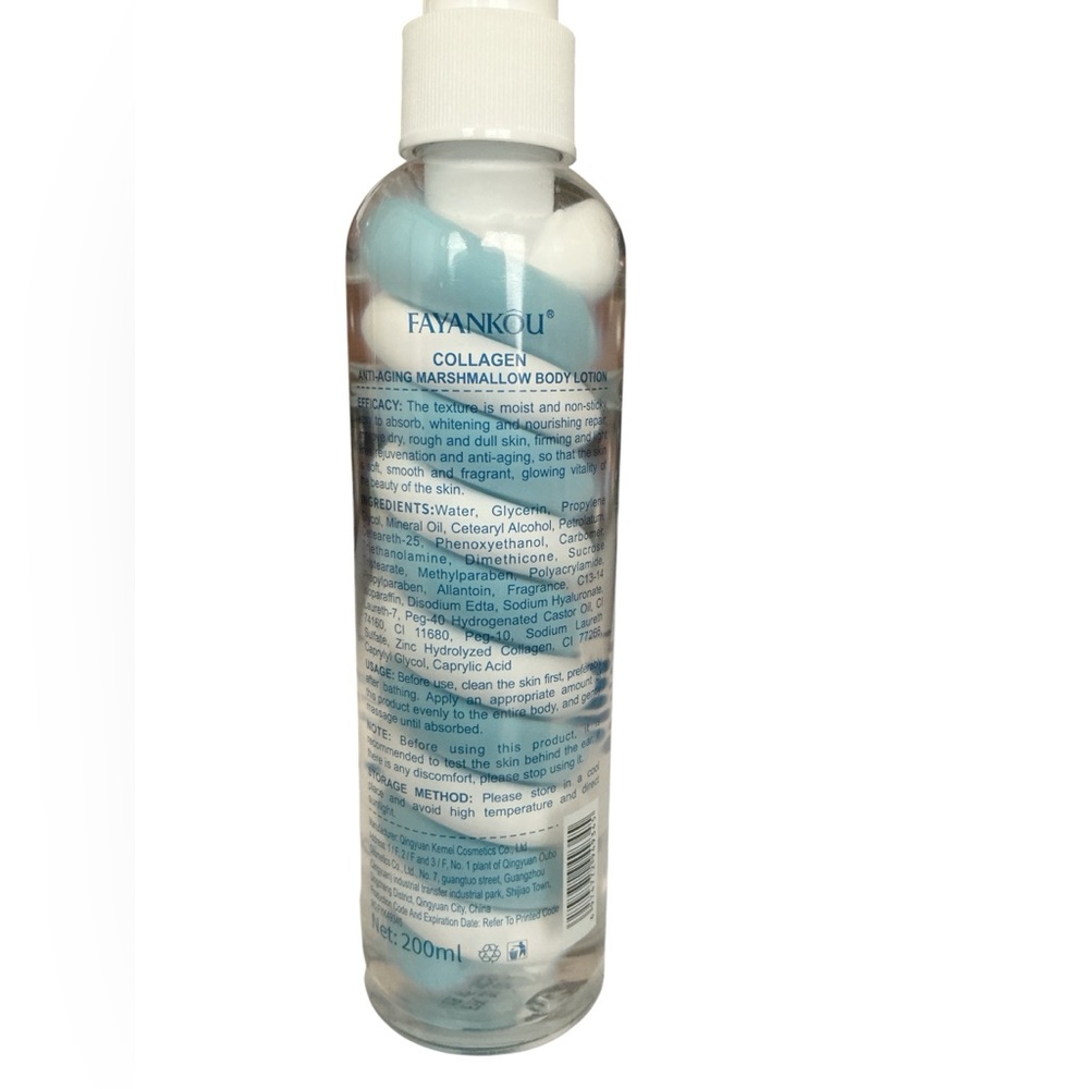 Collagen Marshmallow ANTI-AGING Body Lotion — White & Light Blue - Picture 2 of 2